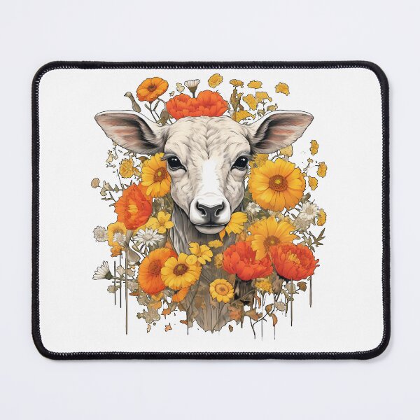 Item preview, A Sheep Amongst Flowers designed and sold by fox tail.