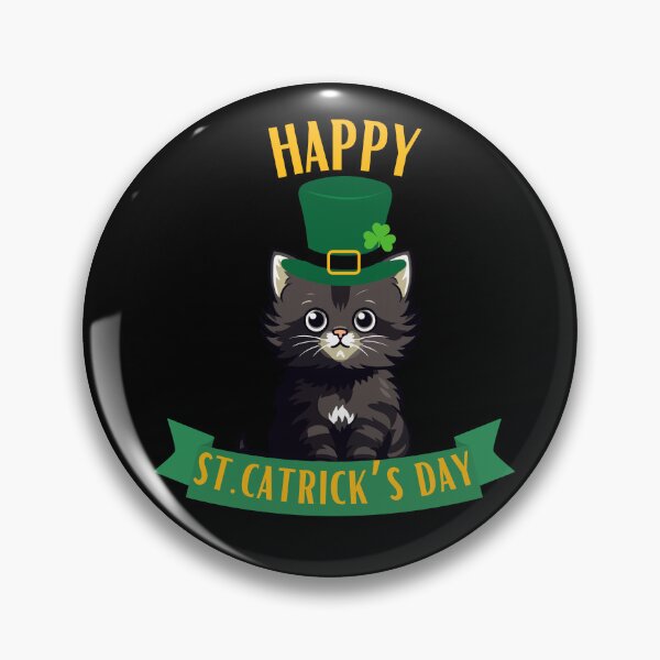 Item preview, Saint Patrick's Day Cat celebrating st patrick's day designed and sold by justbejoker.