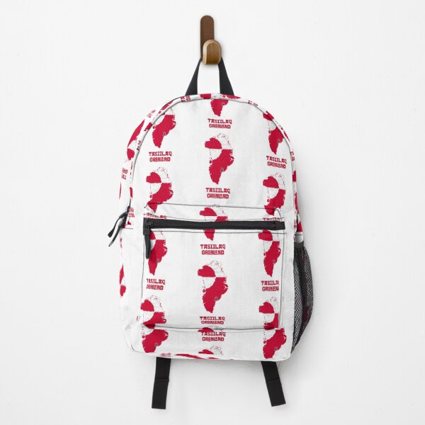 Item preview, Red White Greenland Map Tasiilaq Kalaallit Nunaat designed and sold by GraTEEtude.