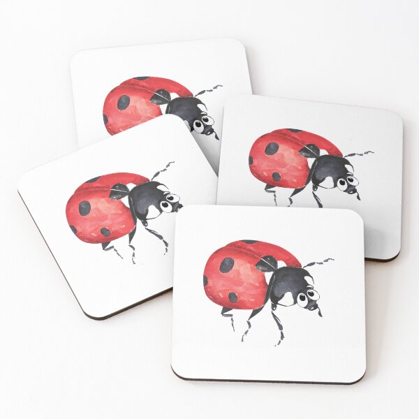 Item preview, Cute Baby Ladybug, Red and Black Spotted Ladybird  designed and sold by Cuteanimalgifts.