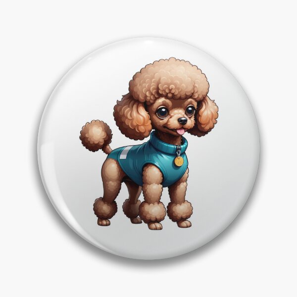 Item preview, Pretty Ultra Detailed Brown Poodle, Browny Dog designed and sold by Bilisik.