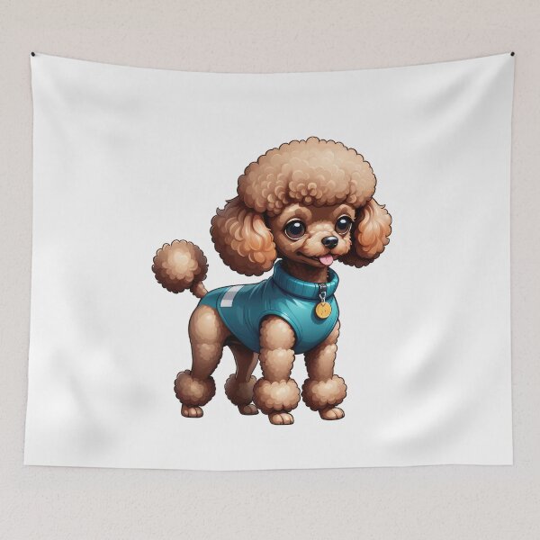 Item preview, Pretty Ultra Detailed Brown Poodle, Browny Dog designed and sold by Bilisik.