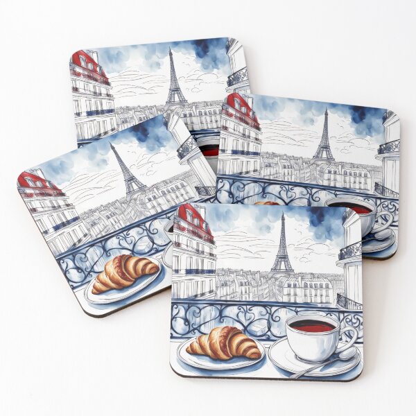 Item preview, Paris breakfast with coffee and croissant designed and sold by JackFreestone.