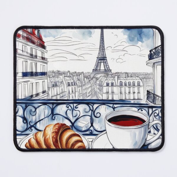 Item preview, Paris breakfast with coffee and croissant designed and sold by JackFreestone.