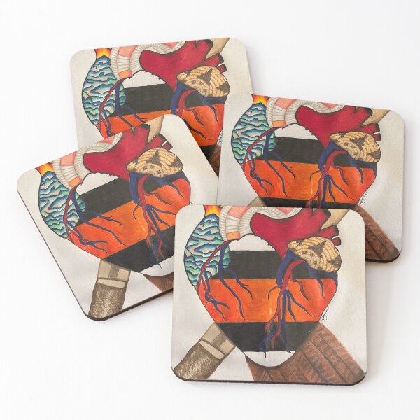 Item preview, Sacred Xam- Pomo Heart designed and sold by Jacqueline’s Hearts.