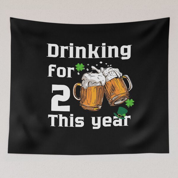 Item preview, Saint Patric Day Pregnancy Drinking For 2 Dad celebrating st patrick's day designed and sold by justbejoker.