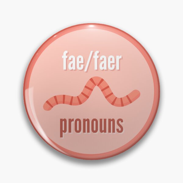 Item preview, Fae/Faer Pronouns | Gay Worm | Fae Faer Pronoun designed and sold by Furia LGBTQ+ Accessories.