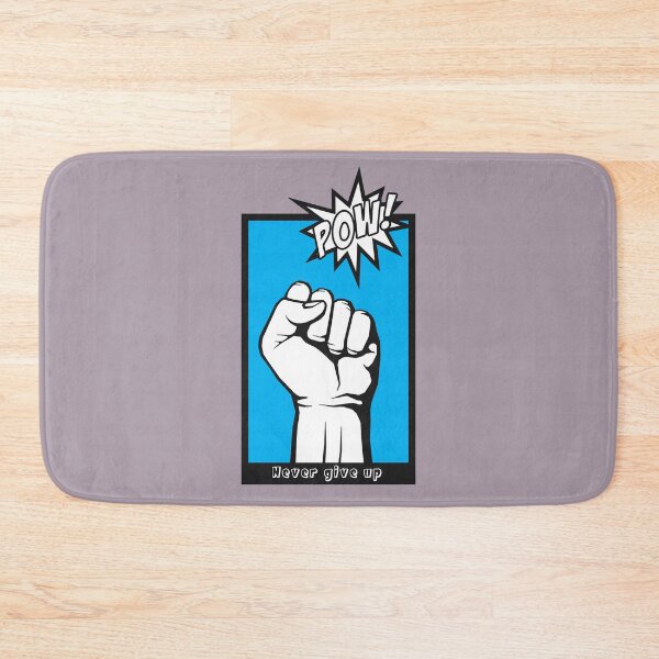 Item preview, Never give up - blue designed and sold by NoerdyundDoerty.