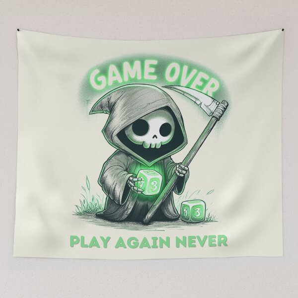 Item preview, Grim Reaper Game Over | Ultimate Gamer designed and sold by RuyaFab.