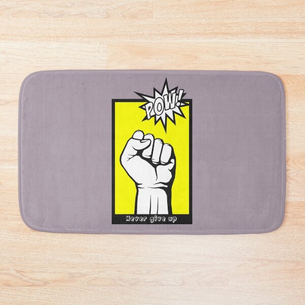 Item preview, Never give up - yellow designed and sold by NoerdyundDoerty.