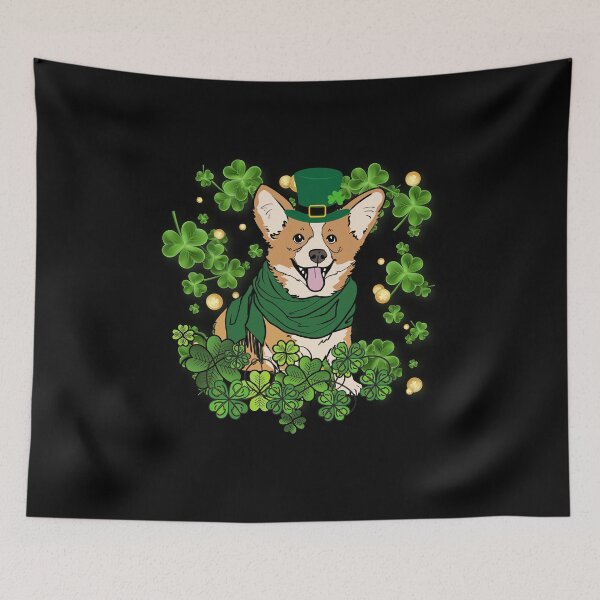 Item preview, Funny Corgi Lover Shamrock celebrating st patrick's day designed and sold by justbejoker.