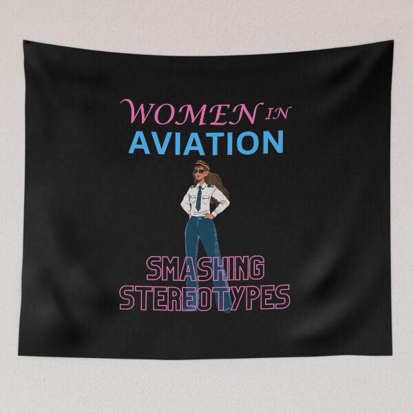 Item preview, Women in aviation smashing stereotypes designed and sold by annoying-shirts.