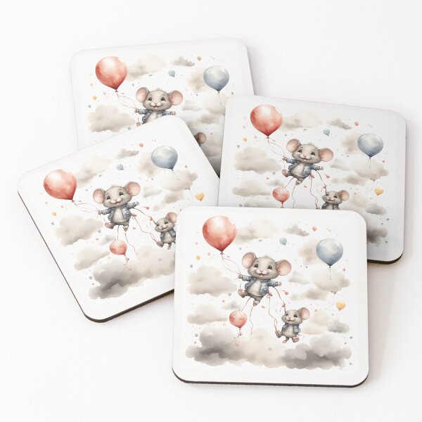 Item preview, Baby Mouse Balloon Adventure designed and sold by Sadia  Jannat.