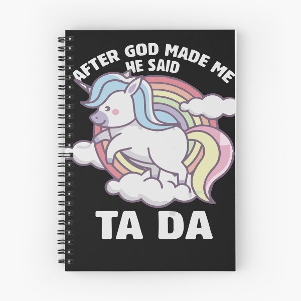Item preview, After God made me He said Tada unicorn designed and sold by Pitchou07.
