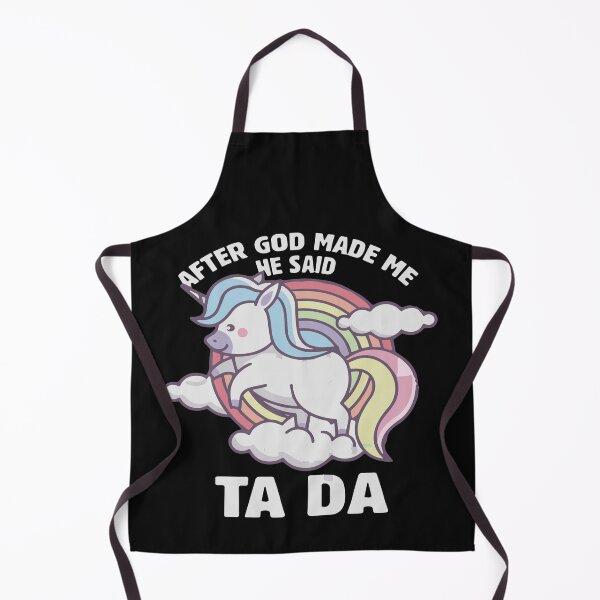 Item preview, After God made me He said Tada unicorn designed and sold by Pitchou07.