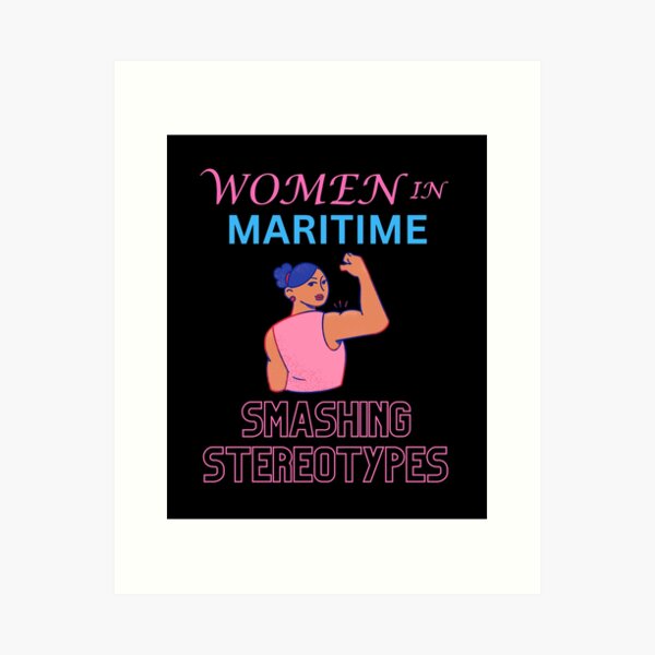 Item preview, Women in maritime smashing stereotypes designed and sold by annoying-shirts.