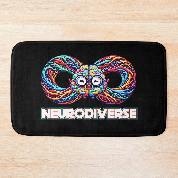 Item preview, Neurodiverse  Kawaii Neurodiversity Brain and Infinity Symbol  designed and sold by Mumzy2many.