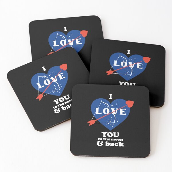 Item preview, NASA heart logo - I love you to the moon and back designed and sold by Patmo-Art.