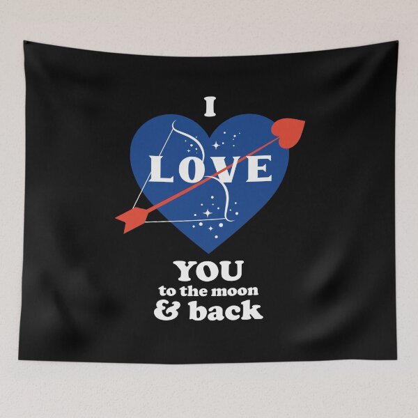 Item preview, NASA heart logo - I love you to the moon and back designed and sold by Patmo-Art.