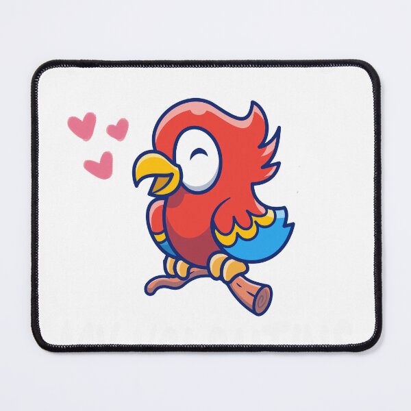 Item preview, My parrot is my valentine with hearts designed and sold by mrcrazyCat.