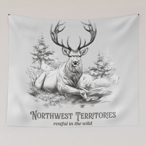 Item preview, RESTFUL IN THE WILD: CANADA DEER (NORTHWEST TERRITORIES) designed and sold by kcaandwu.