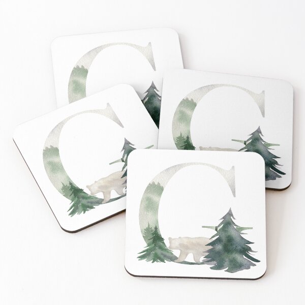 Artikelvorschau, Watercolor forest letter G.  entworfen und verkauft von tapilipa.
