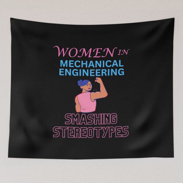Item preview, Women in mechanical engineering smashing stereotypes designed and sold by annoying-shirts.