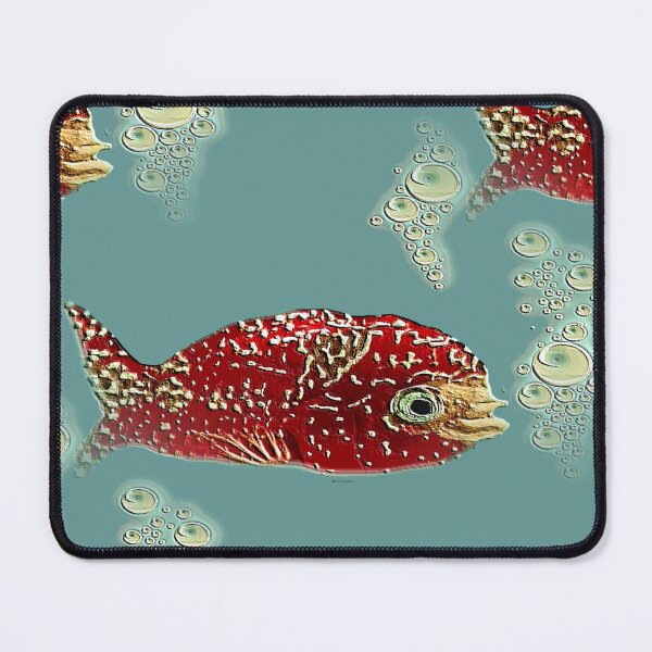 Item preview, Cute Bubbly Red Fish Swim designed and sold by kristalcurt.