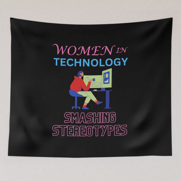 Item preview, Women in technology smashing stereotypes designed and sold by annoying-shirts.