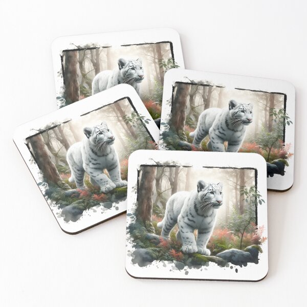 Item preview, White Arctic Tiger designed and sold by RubisLeaf.
