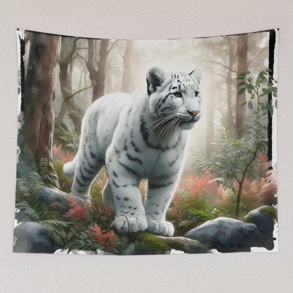 Item preview, White Arctic Tiger designed and sold by RubisLeaf.