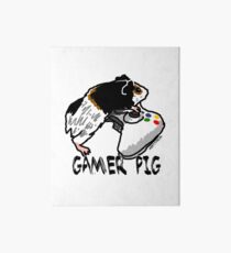 Guinea pig video gamer Art Board