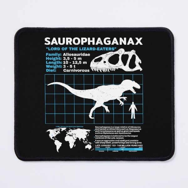 Item preview, Saurophaganax data sheet designed and sold by NicGrayGraphic.