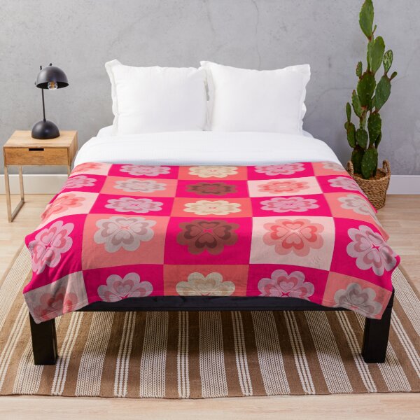 Item preview, pink flower on pink block, sweet as you, Happy Valentine's day designed and sold by pipikijung.