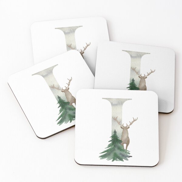 Artikelvorschau, Watercolor forest letter I. entworfen und verkauft von tapilipa.