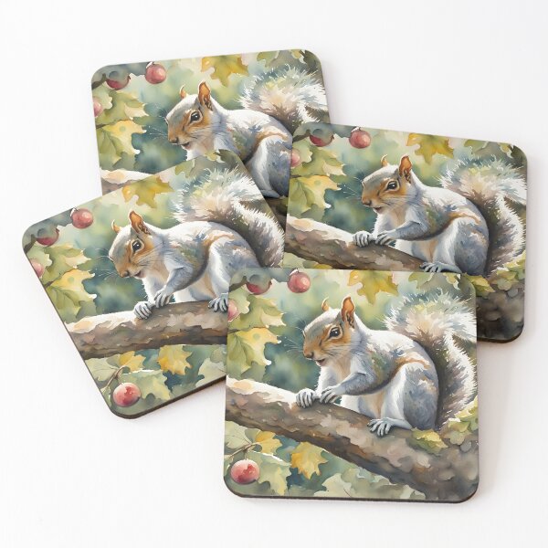 Item preview, Grey squirrel (Sciurus carolinensis) - British Wildlife designed and sold by Country-Artist.