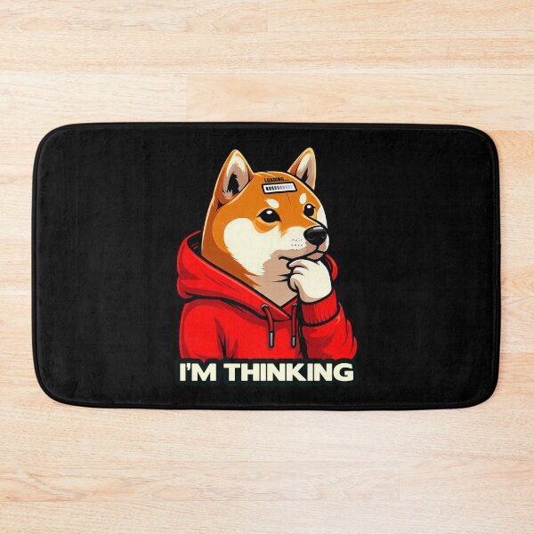 Item preview, I'm Thinking meme Shiba Inu Dog designed and sold by plushism.