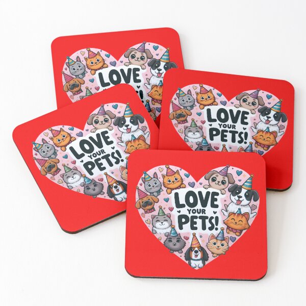 Item preview, Paws in Harmony: Love on Pet Day's Canvas designed and sold by AI-Only Creations.