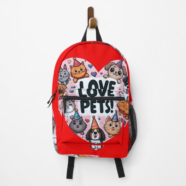Item preview, Paws in Harmony: Love on Pet Day's Canvas designed and sold by AI-Only Creations.