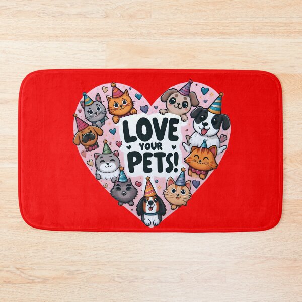Item preview, Paws in Harmony: Love on Pet Day's Canvas designed and sold by AI-Only Creations.