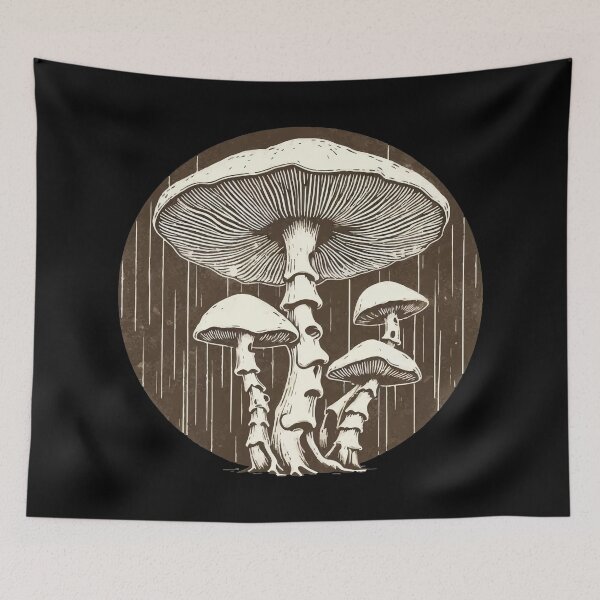 Item preview, Retro Vintage Mushroom designed and sold by TomFrontierArt.