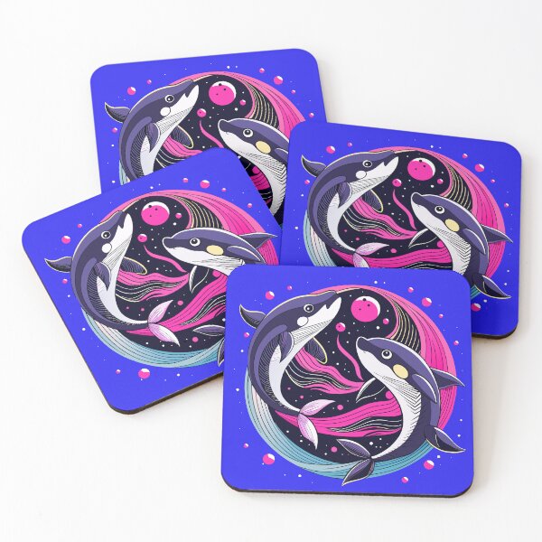 Item preview, Two Dolphins in Love designed and sold by CatCoconut-Art.