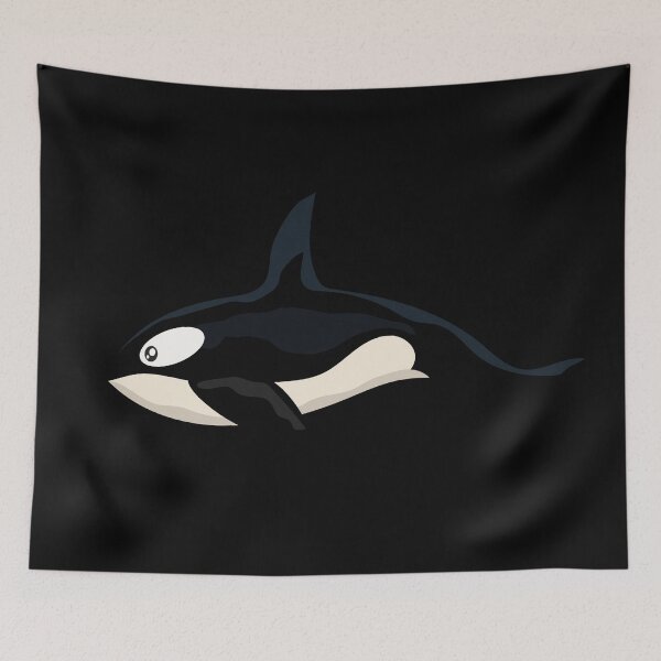 Item preview, Orca - killer whale design on black background designed and sold by messy-nessie.