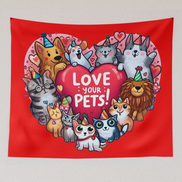 Item preview, Whisker Wonderland: Celebrating Pet Bliss in Artful Moments. designed and sold by AI-Only Creations.