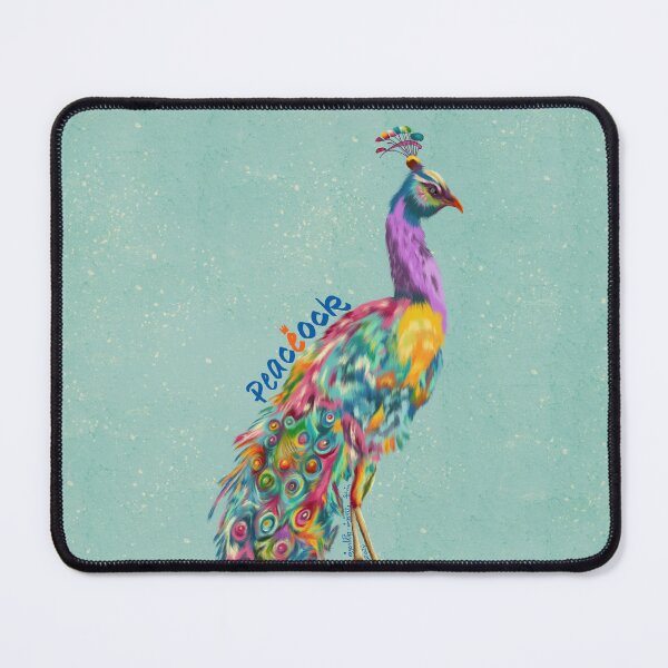 Item preview, colorful peacock, for a colorful better world, peaceock designed and sold by eigenart-sylvia.