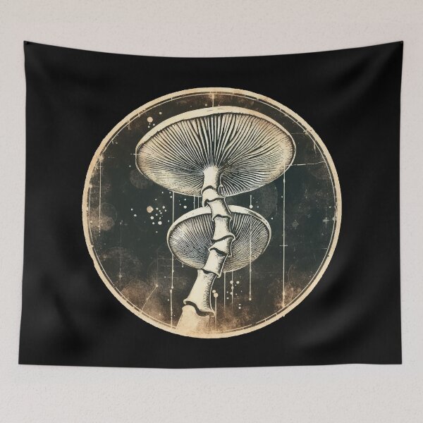 Item preview, Retro Vintage Mushroom designed and sold by TomFrontierArt.