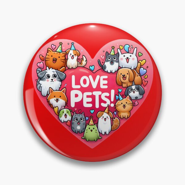 Item preview, Pets' Gala: Hearts, Hats, Joyful Art on Display. designed and sold by AI-Only Creations.