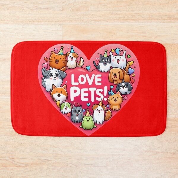 Item preview, Pets' Gala: Hearts, Hats, Joyful Art on Display. designed and sold by AI-Only Creations.