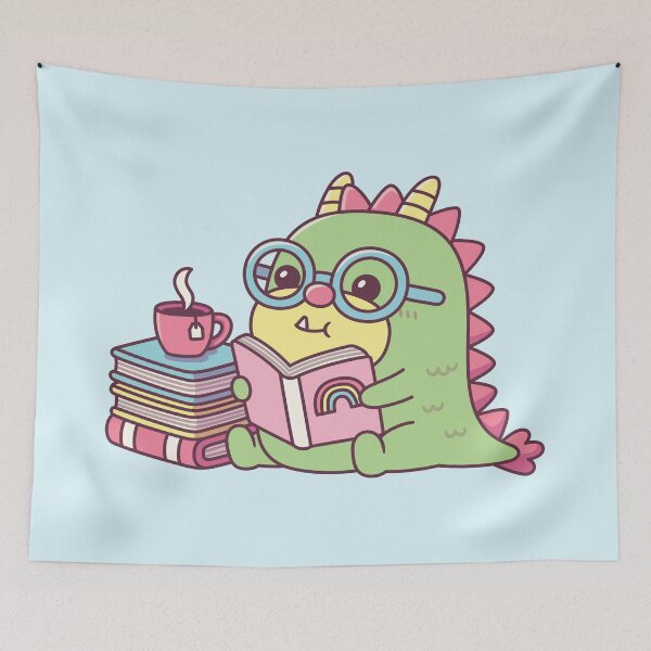Item preview, Cute Dragon Reading A Book designed and sold by rustydoodle.