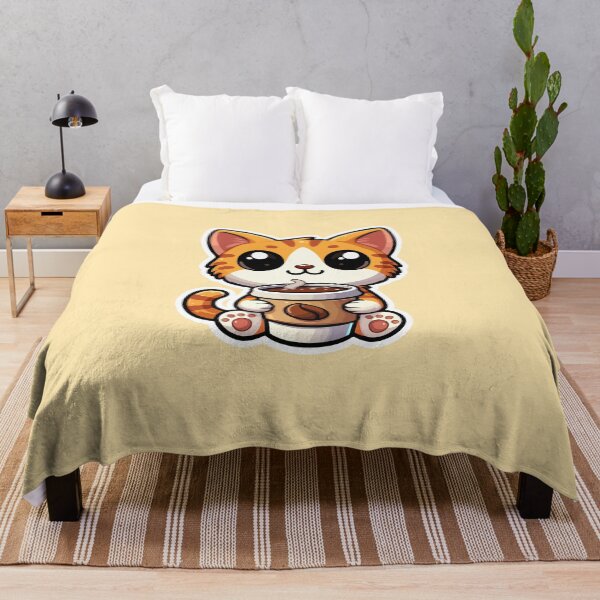 Item preview, Kawaii Cute Cat Drinking Coffee 2 | Pets and Animals for Men and Women t-shirt designed and sold by panchiTWO.